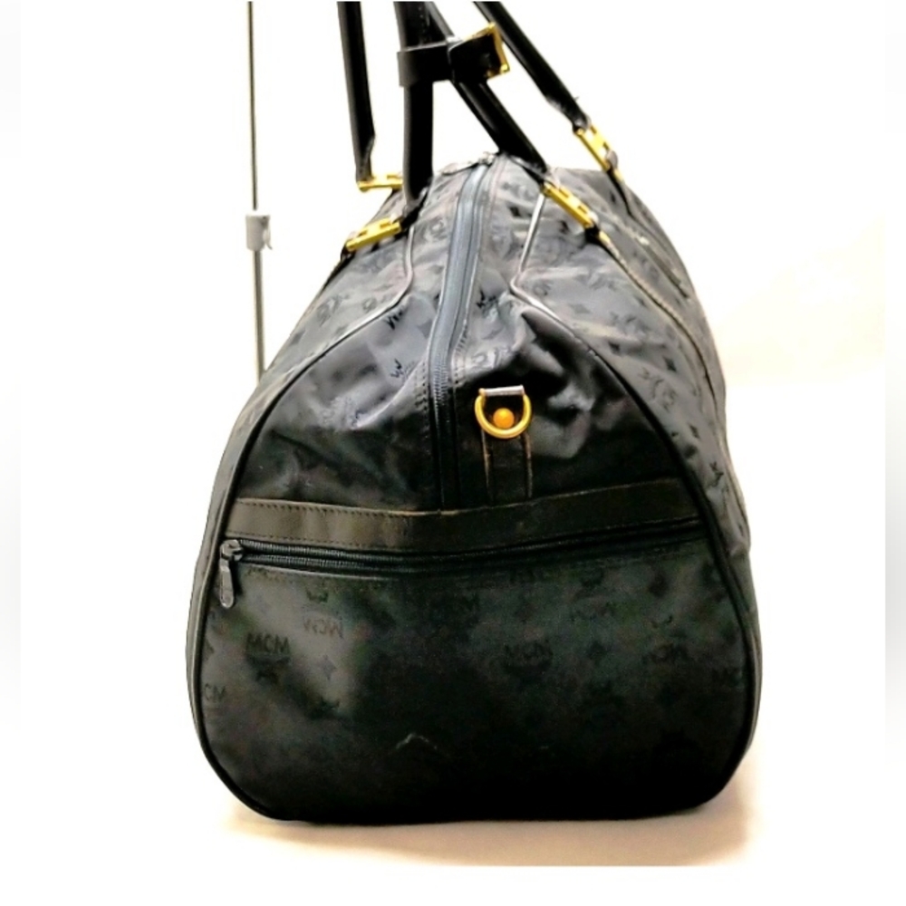 MCM 22" Ottomar Weekender Bag in Black Lairetos Jacquard - Picture 3 of 9